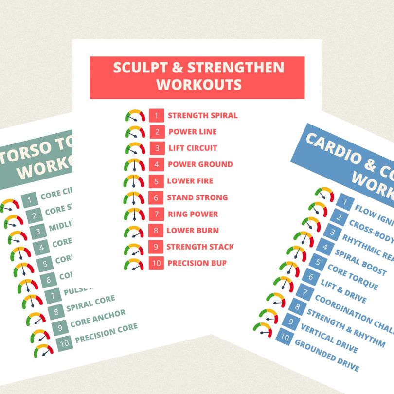 Pilates Magic Circle Card Deck 2: Exercise Categories
