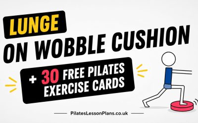 How to do Lunge On Pilates Wobble Cushion