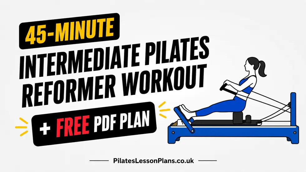 45-Minute Intermediate Pilates Reformer Workout Plan: Free PDF