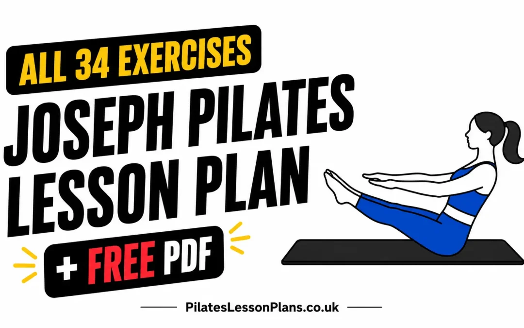 Free Joseph Pilates lesson plan with all 34 exercises