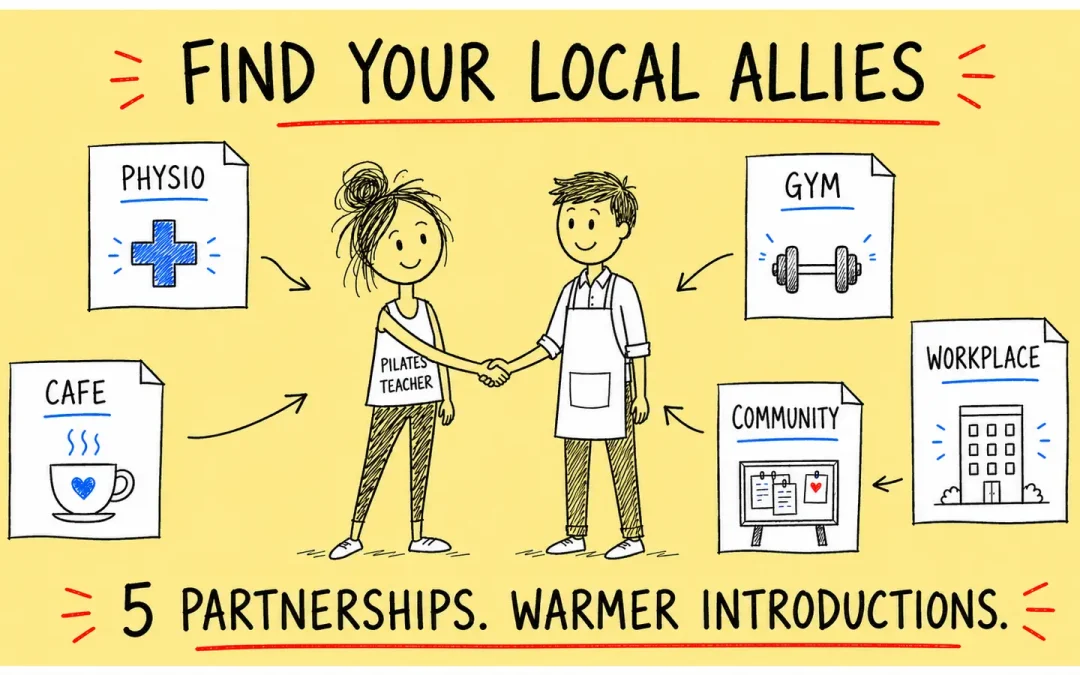 5 Local Partnership Marketing Ideas for Pilates Teachers