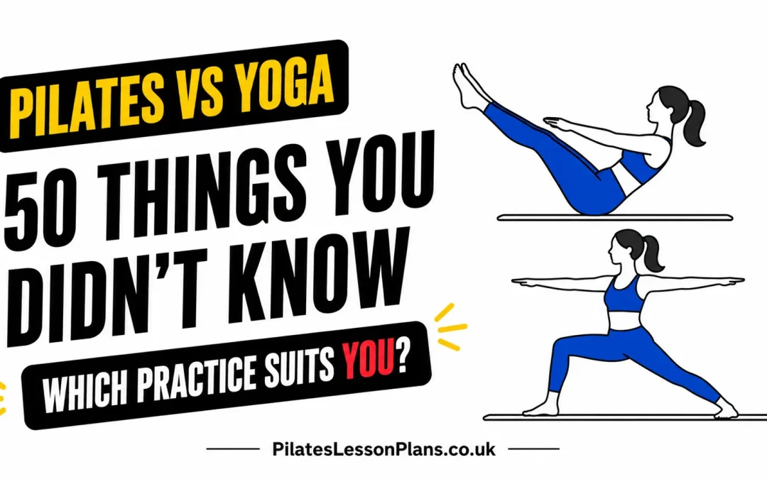 Pilates versus Yoga comparison with 50 facts