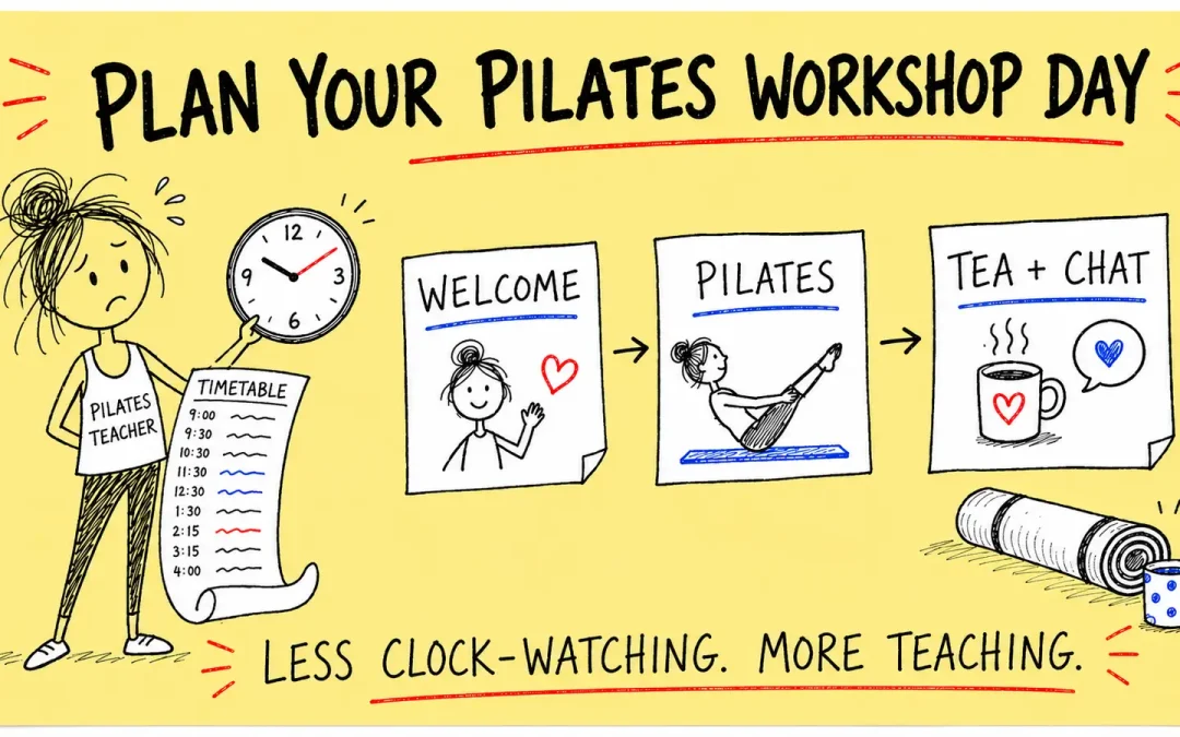 Free Pilates Workshop Day Itinerary Template